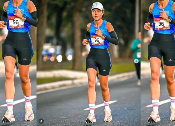 Mulher corre ao ar livre - Metrópoles