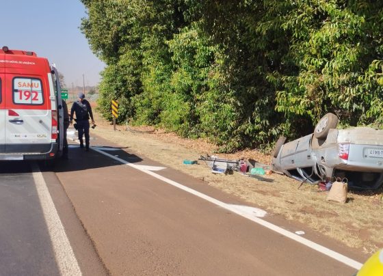 Condutor fica ferido em acidente na rodovia Brigadeiro Faria Lima (Foto: O Diário de Barretos)