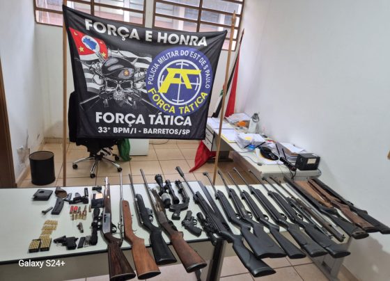 Operação da PM culmina com prisões e apreensões de armas em Colina (Foto: O Diário de Barretos)