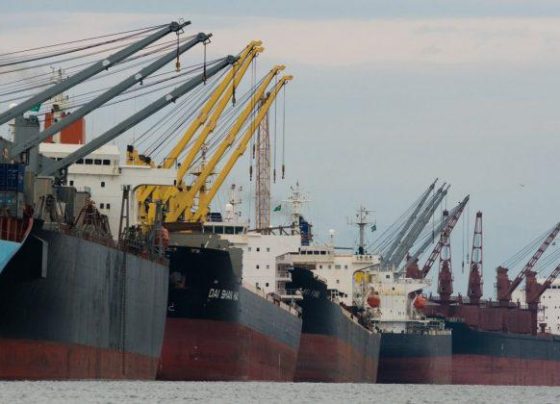 Navios, porto, exportação