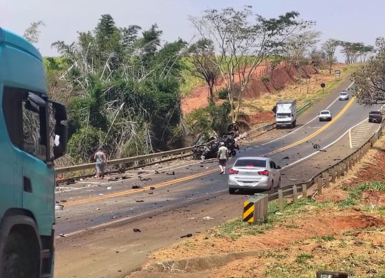 Acidente mata casal e deixa motorista gravemente em rodovia (Foto: O Diário de Barretos)