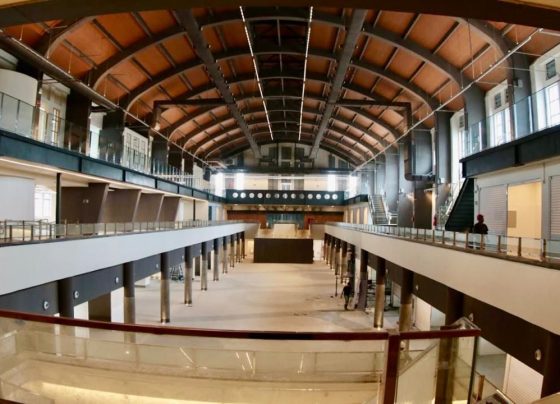Fachada interna do Mercado Municipal de Santos, revitalizado e entregue no aniversário da cidade (foto: Francisco Arrais / Pref. Mun. Santos)