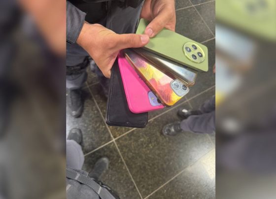 Imagens de celulares apreendidos durante o carnaval de SP