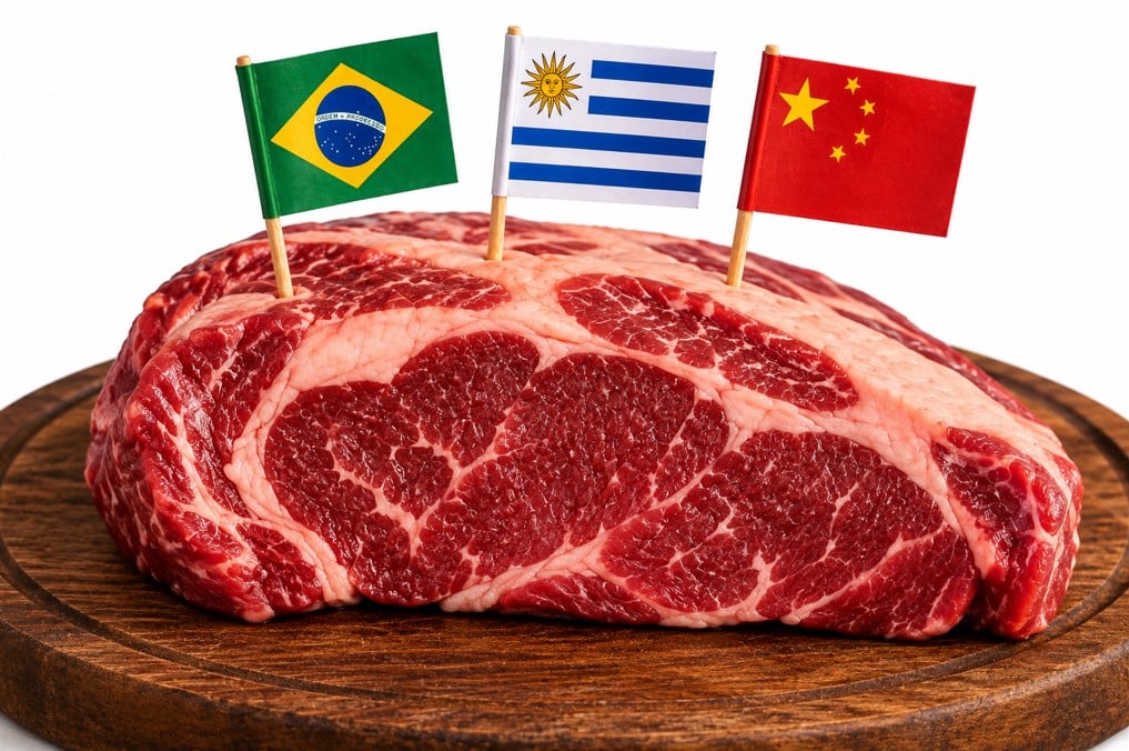 carne bovina brasil china uruguai